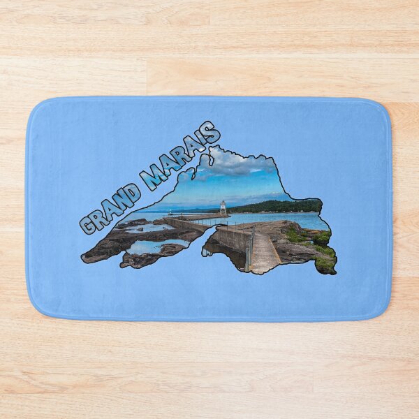 Item preview, Grand Marias, Minnesota - Lighthouse & Lake Superior designed and sold by gorff.