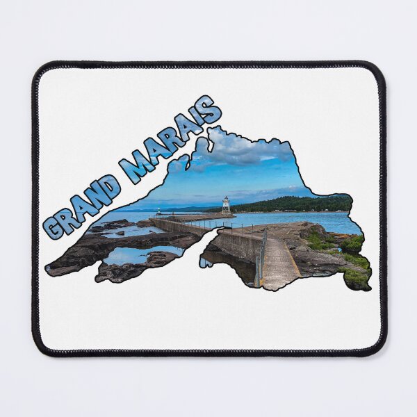 Item preview, Grand Marias, Minnesota - Lighthouse & Lake Superior designed and sold by gorff.