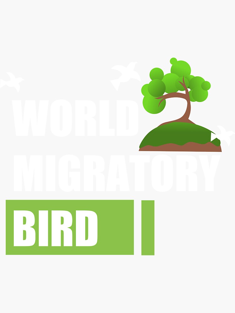 "World Migratory Bird Day Funny Animal" Sticker for Sale by IlusTerasi