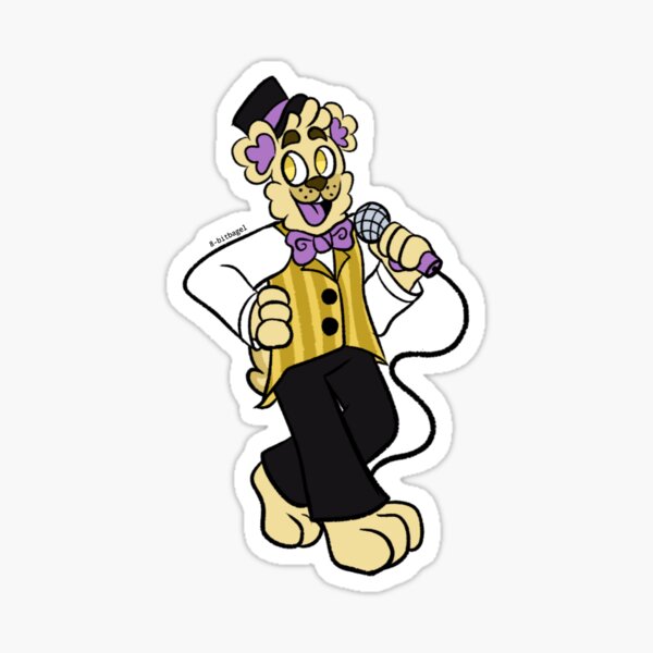 Fredbear With Mic Sticker For Sale By 8 Bitbagel Redbubble 9810