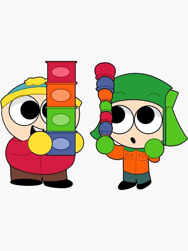 "" Ice Cream " South Park Kyle & Cartman" Sticker for Sale by Stayyr Redbubble
