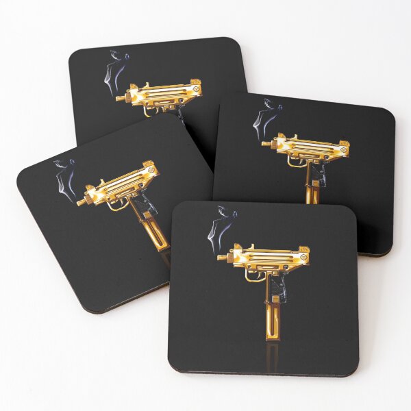 Item preview, gold uzi , hiphop rap typebeat coverart  designed and sold by deztees.
