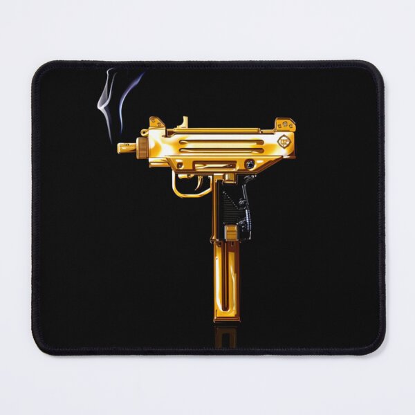 Item preview, gold uzi , hiphop rap typebeat coverart designed and sold by deztees.