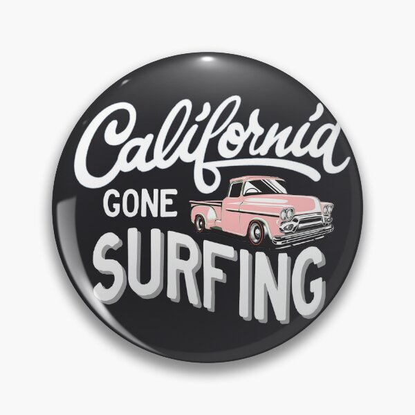 Item preview, Gone surfing California surfing Malibu Beach designed and sold by VUE-MER.