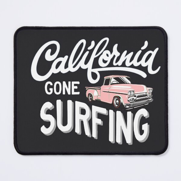 Item preview, Gone surfing California surfing Malibu Beach designed and sold by VUE-MER.