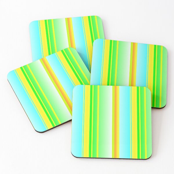Item preview, Green yellow blue stripes | Green yellow blue vertical stripes designed and sold by lausn.