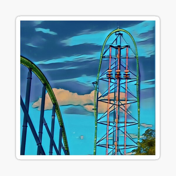 "Kingda Ka!" Sticker for Sale by KingdaKaGabe | Redbubble
