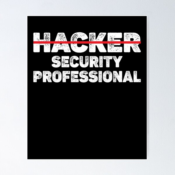 Artikel-Vorschau von Hacker Security Professional, White Hat Hacker Design für Netzwerksicherheitsspezialisten, Anti-Malware-Techniker für das Cyber Security Team, designt und verkauft von T-DESIGNEDZ.