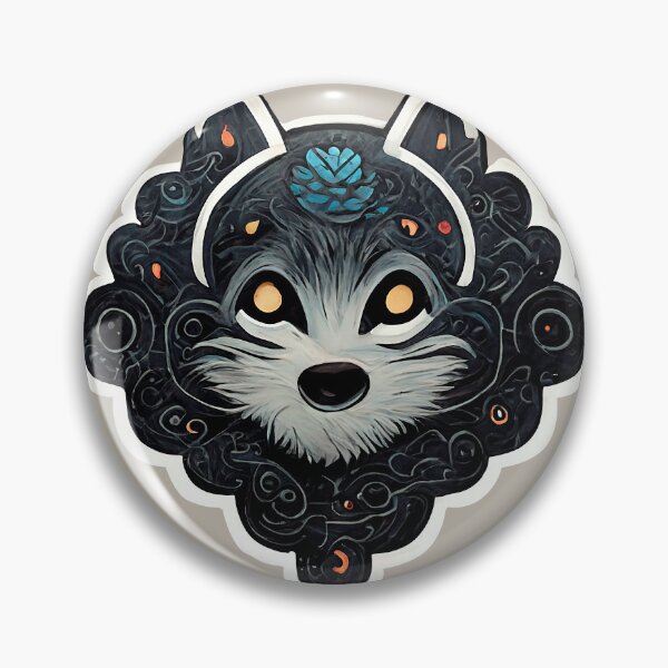 Item preview, Night astral wolf emblem designed and sold by MadSwellDesigns.