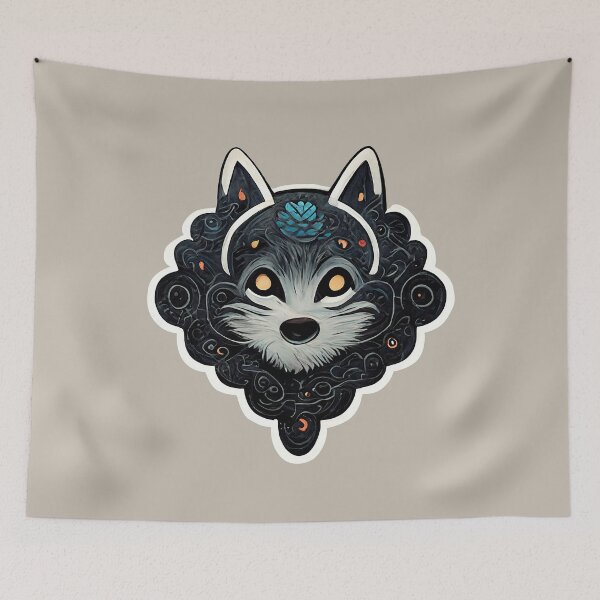 Item preview, Night astral wolf emblem designed and sold by MadSwellDesigns.