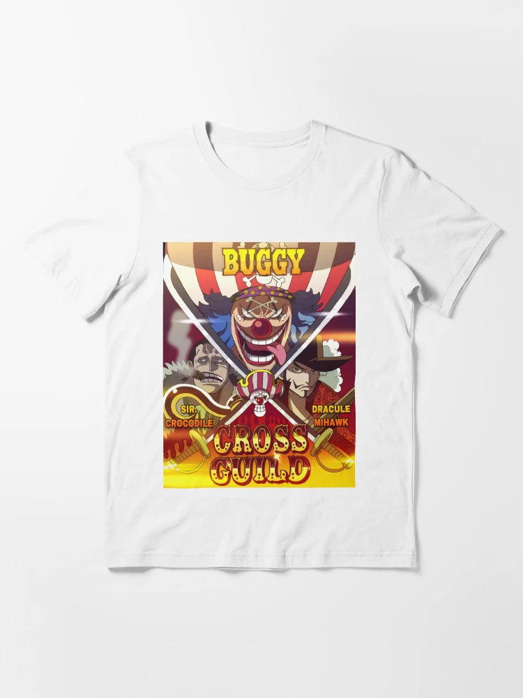 Buggy One Piece , One Piece Pirates Cross Guild Anime Unisex Tshirt ALL  SIZES