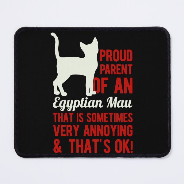 Item preview, Funny Egyptian Mau Cat designed and sold by artworkbyrihen.