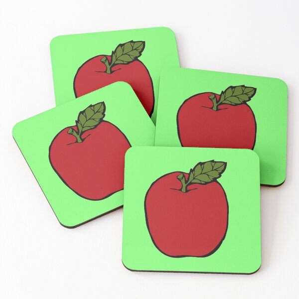 Item preview, Tasty big red apple green pattern designed and sold by tetibright.