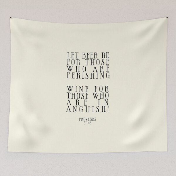Item preview, Beer and Wine Funny Bible Quote designed and sold by Jon J.S.H.