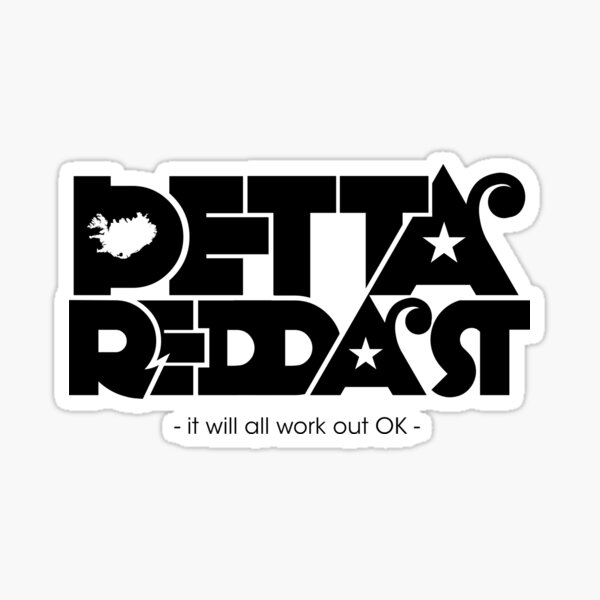 Artikel-Vorschau von Thetta Reddast | Island-Motto, designt und verkauft von Loopyful Design.