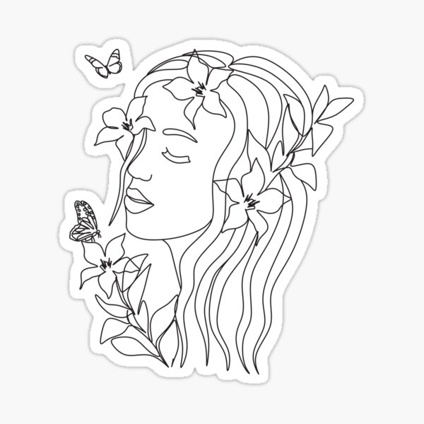 Item preview, Girl and Flowers designed and sold by unorthod0x.