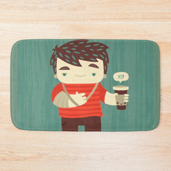 Item preview, sick boy with a cup of coffee designed and sold by si3iy.