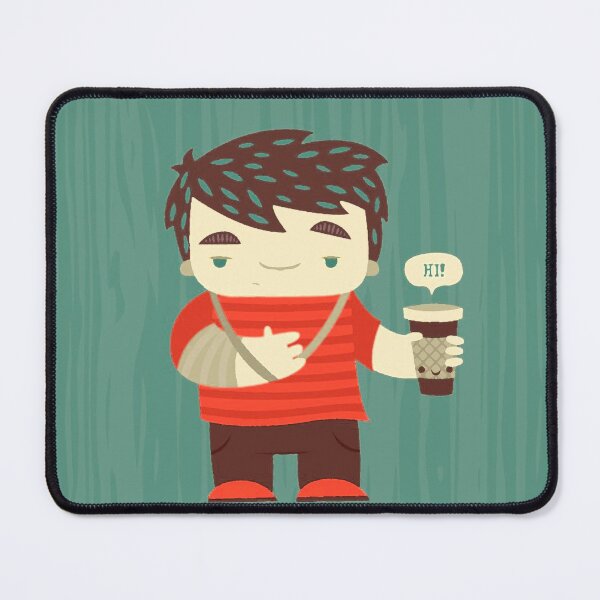 Item preview, sick boy with a cup of coffee designed and sold by si3iy.