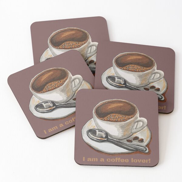Item preview, I am A Coffee Lover A Cup of Coffee Coffee Bean Coffee Lover designed and sold by WORLD-SOFIA.
