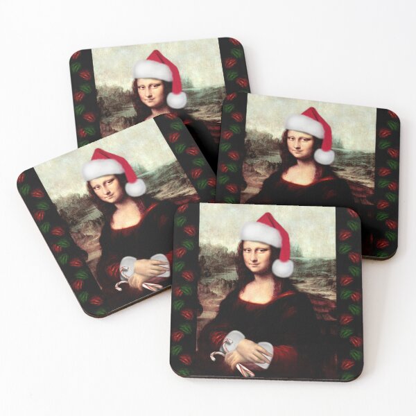 Item preview, Mona Lisa Wearing a Santa Hat designed and sold by Gravityx9.