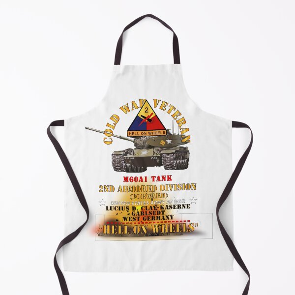 Item preview, Army - Cold War Vet - 2nd Armored Division - Garlstedt, Germany - M60A1 Tank - Hell on Wheels w Fire X 300 designed and sold by Military Insignia Products.