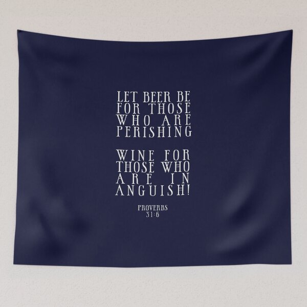 Item preview, Beer and Wine Funny Bible Quote designed and sold by Jon J.S.H.