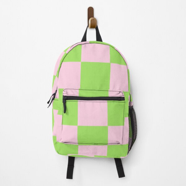 Item preview, Bright pink and green squares pattern designed and sold by JaneVirak.