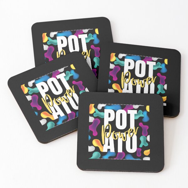Item preview, Potato Power -  Multicolored Italic Gold Typography  designed and sold by SBWorld.