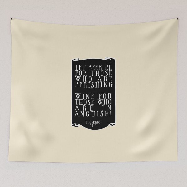 Item preview, Beer and Wine Funny Bible Quote designed and sold by Jon J.S.H.