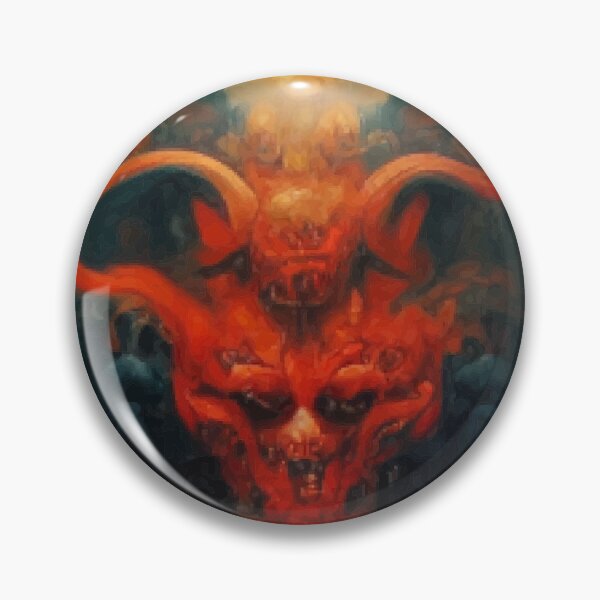 Item preview, Devil on hell vector art designed and sold by DopeDesign111.