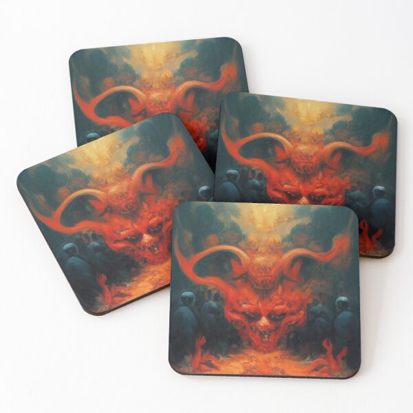 Item preview, Devil on hell vector art designed and sold by DopeDesign111.