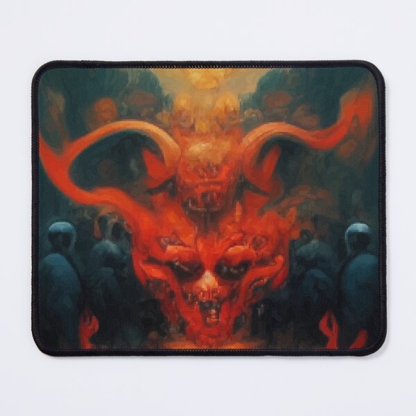Item preview, Devil on hell vector art designed and sold by DopeDesign111.