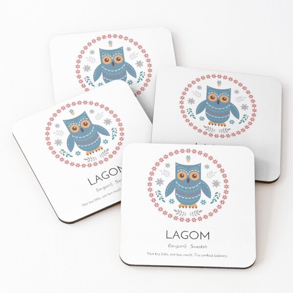Item preview, Lagom Definition, Scandi Word Definition, Swedish Word, Scandinavian Folk Art designed and sold by EnchantedWishes.