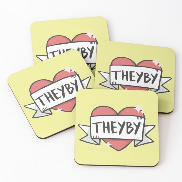 Item preview, Theyby (Non-Binary) Love Heart in Light Yellow designed and sold by LaurenTowner.