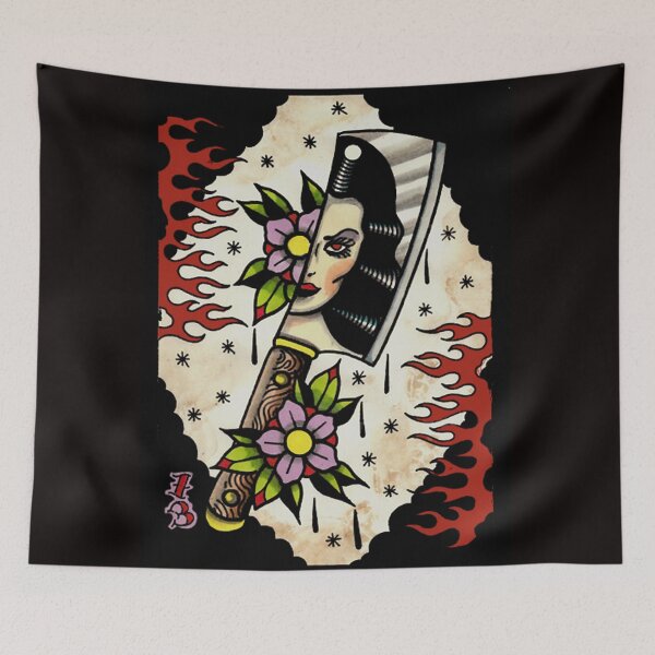 Item preview, woman chopper flowers designed and sold by dtkfred.