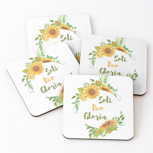 Item preview, Soli Deo Gloria Sunflower Watercolor (White) designed and sold by NonPCTruths.