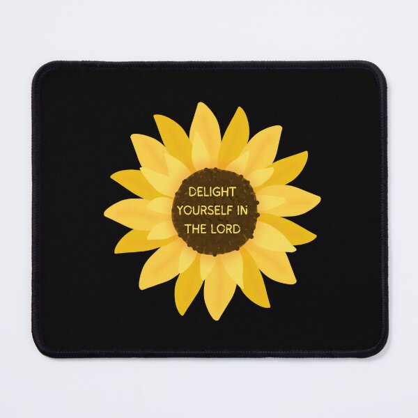 Item preview, Sunflower Delight yourself in the Lord - Psalm 37: 4 designed and sold by Anton Ashraf.