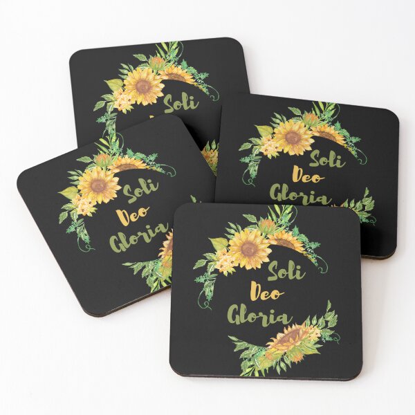 Item preview, Soli Deo Gloria Sunflower Watercolor (Black) designed and sold by NonPCTruths.