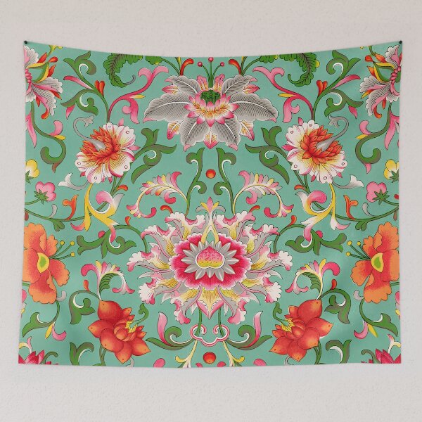 Item preview, Chinese floral motif  designed and sold by Discount code.