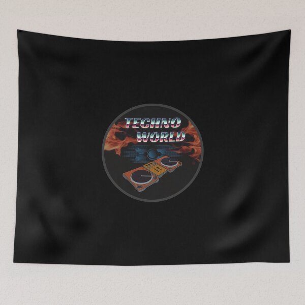 Item preview, Techno World Zipped Hoodie designed and sold by gusplawn5.