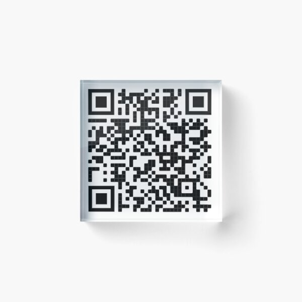 Item preview, Rick Roll 10 Hours QR code sticker designed and sold by TotalBubble.