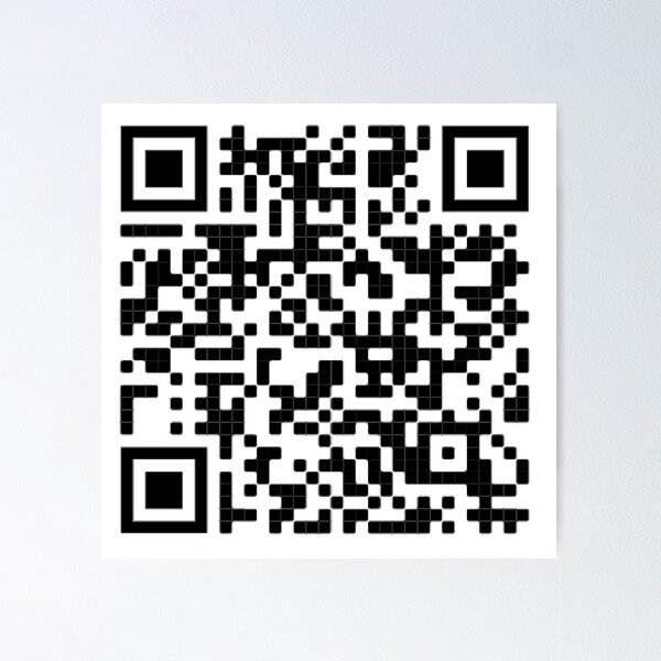 Item preview, Rick Roll 10 Hours QR code sticker designed and sold by TotalBubble.