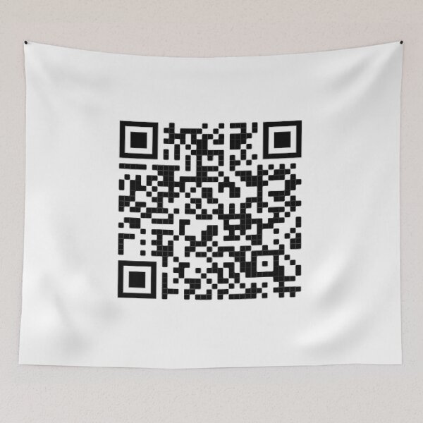 Item preview, Rick Roll 10 Hours QR code sticker designed and sold by TotalBubble.