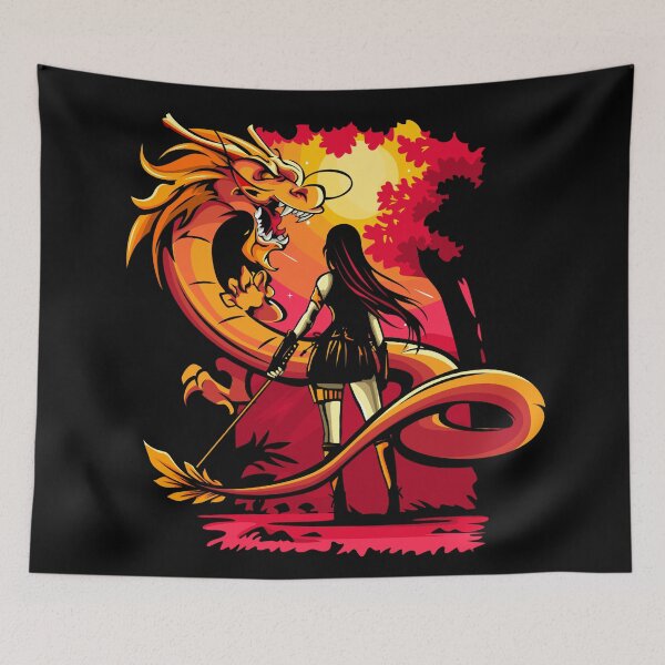 Item preview, Woman Dragon Samurai designed and sold by Sunset Design.