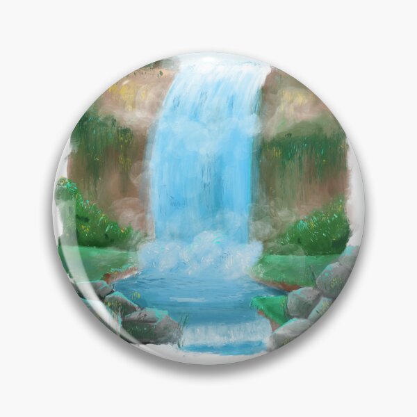 Item preview, Waterfall Painting designed and sold by Unaiza Khalid.