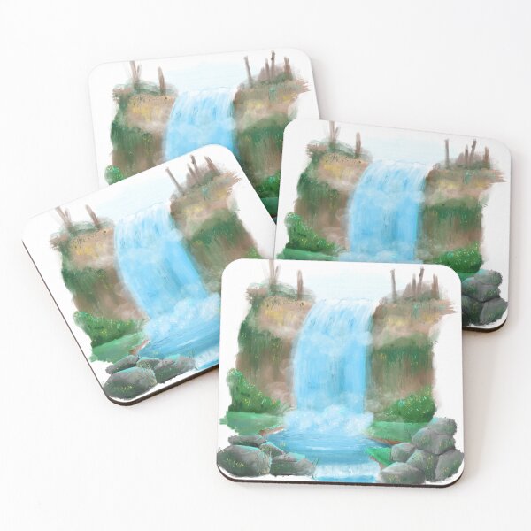 Item preview, Waterfall Painting designed and sold by Unaiza Khalid.