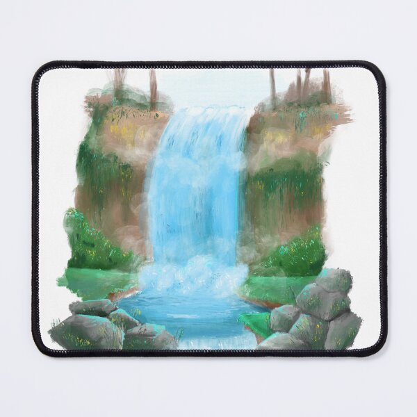 Item preview, Waterfall Painting designed and sold by Unaiza Khalid.