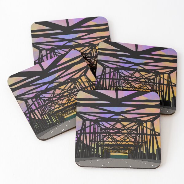 Item preview, Sunset on a bridge designed and sold by NeedlingGod.