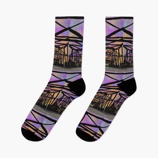 Item preview, Sunset on a bridge designed and sold by NeedlingGod.