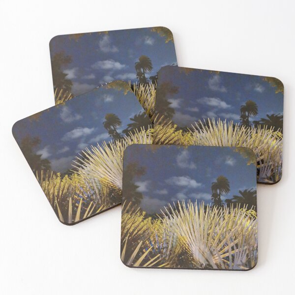 Item preview, Barcelona night palm trees designed and sold by MarcoArts.